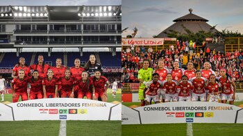 Independiente Santa Fe y América de Cali, los dos clubes colombianos que buscan un cupo en los cuartos de final de la Copa Libertadores Femenina - crédito Conmebol