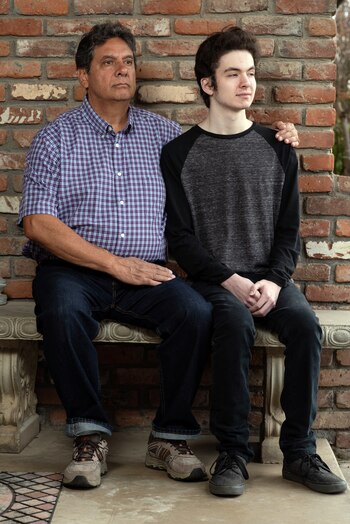 Eric Prieto, a la izquierda,