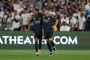 Federico Valverde se lució con