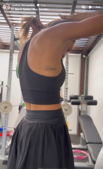El tatuaje de Cinthia Fernández