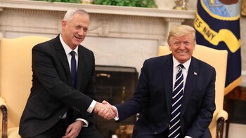 Donald Trump y Benny Gantz