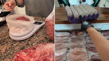 Gastó $200.000 y llenó el freezer: mostró su compra de comida para todo el mes y se viralizó