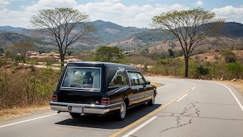 Detectan restos humanos en vehículo funerario en Poza Rica y arrestan a empleado