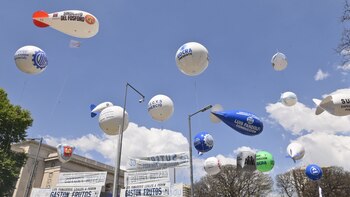 Además de manifestantes, la marcha