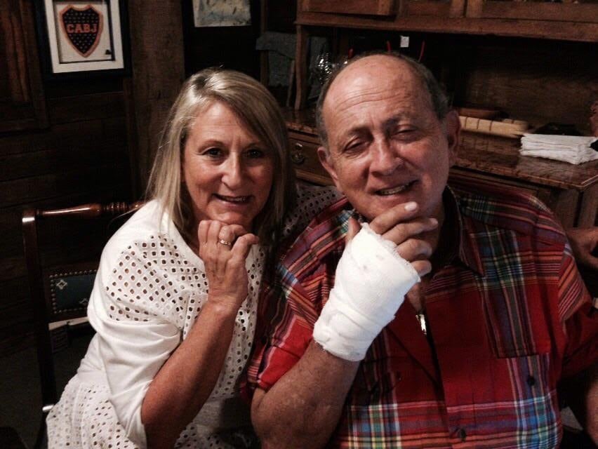 Chiche Gelblung y su hermana, la Dra. Olga Gelblung, la menor de los cuatro y la más cercana al periodista. Ella falleció durante la pandemia, víctima de un cáncer linfático