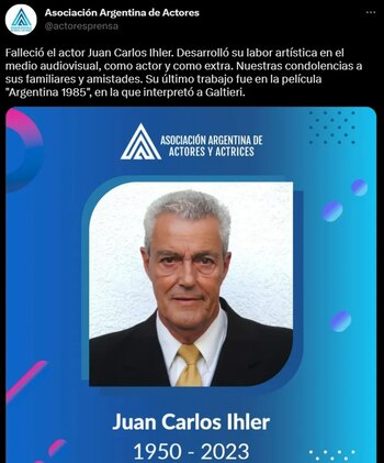 El comunicado de la Asociación