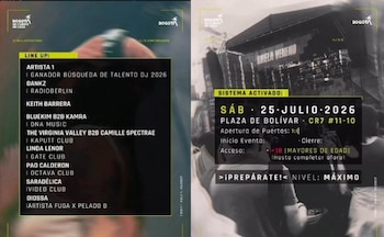 El cartel oficial de Monumentum 2026 estará encabezado por Keith Barrera, Pao Calderon y DIOSSA, artistas de la música electrónica hecha en Colombia con proyección internacional - crédito Alcaldía de Bogotá