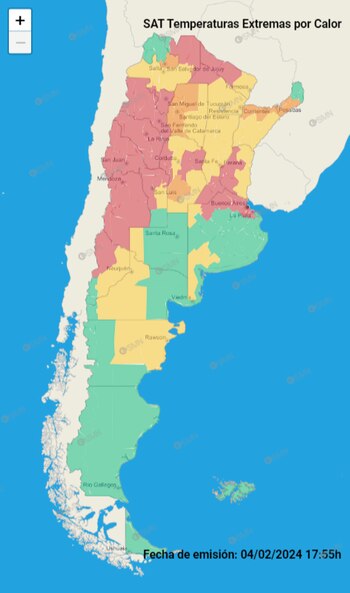 Más de 20 provincias argentinas