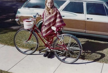 Linda con su bicicleta, que