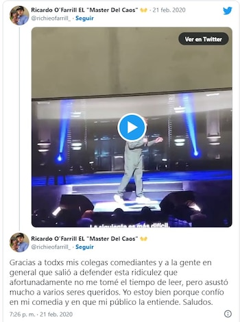 Ricardo O'Farrill señaló que su