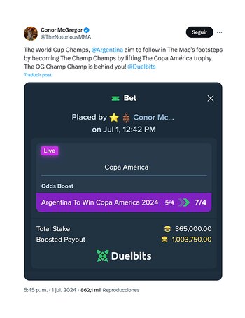 La apuesta de McGregor a