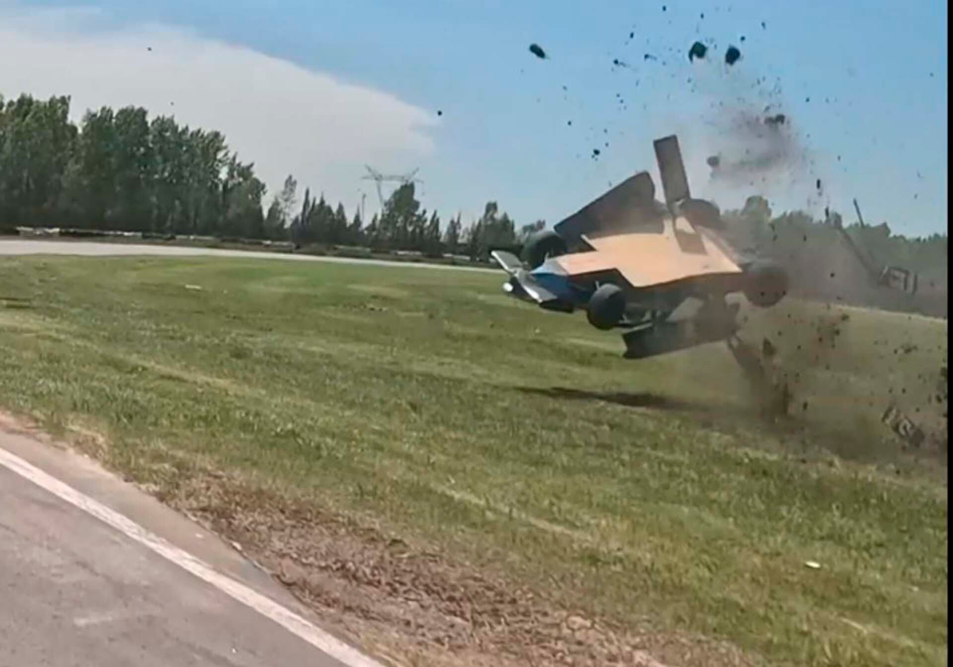 Una de las tomas de la cámara a bordo (Crédito: @Morini23mariano)