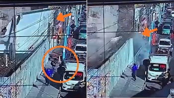 Dos jóvenes se salvan por segundos de ser aplastados tras el colapso de un muro durante una demolición en Arequipa