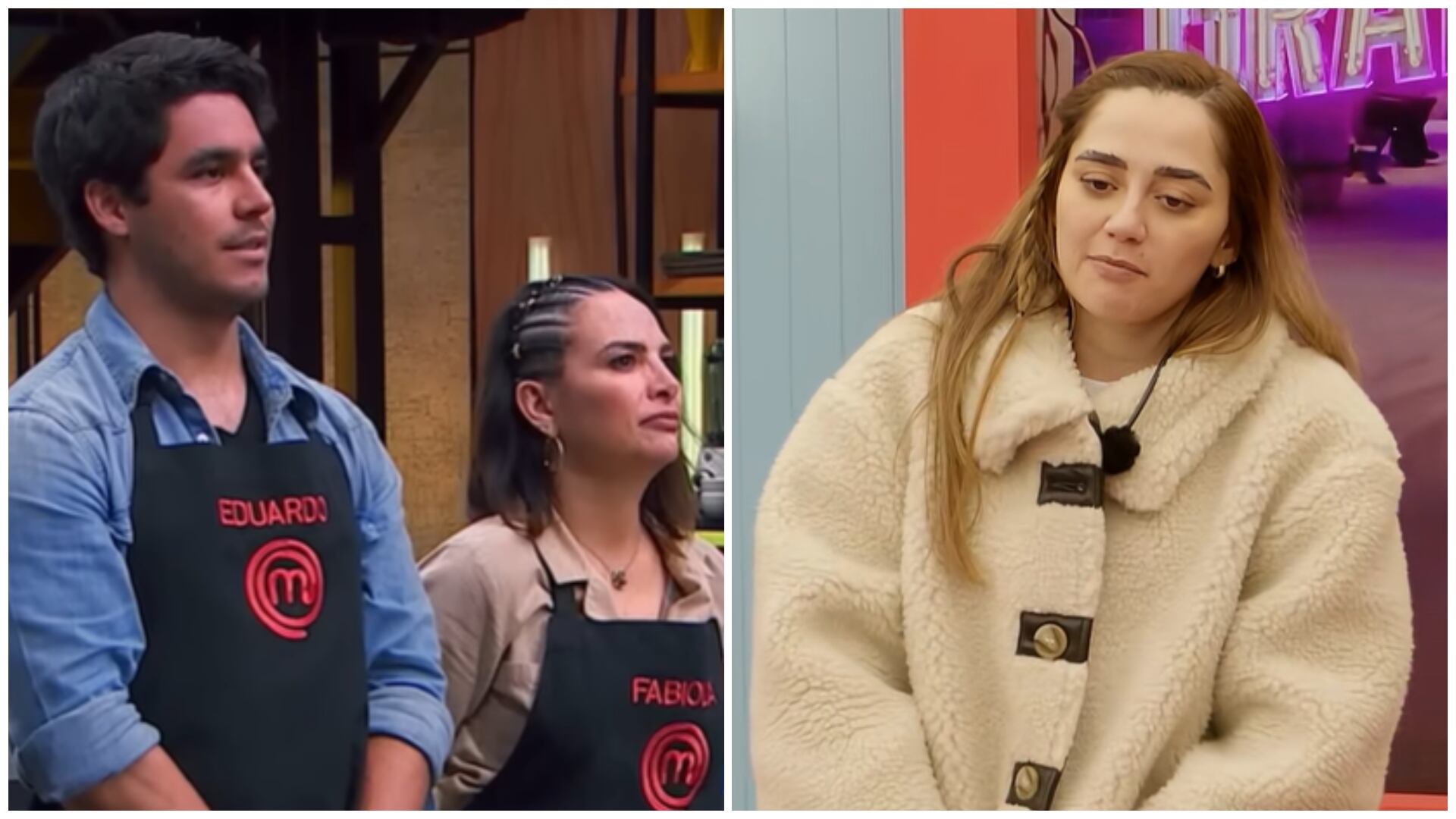 Eduardo Capetillo Jr. y Fabiola Campomanes participaron en la tercera temporada de MasterChef Celebrity. (Captura YT: MasterChef México // La Granja VIP)