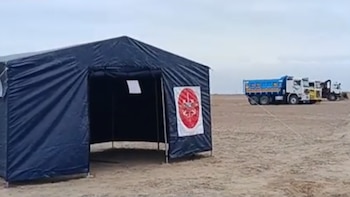 Extorsionadores amenazan obra para la misa del Papa León XIV en Pimentel