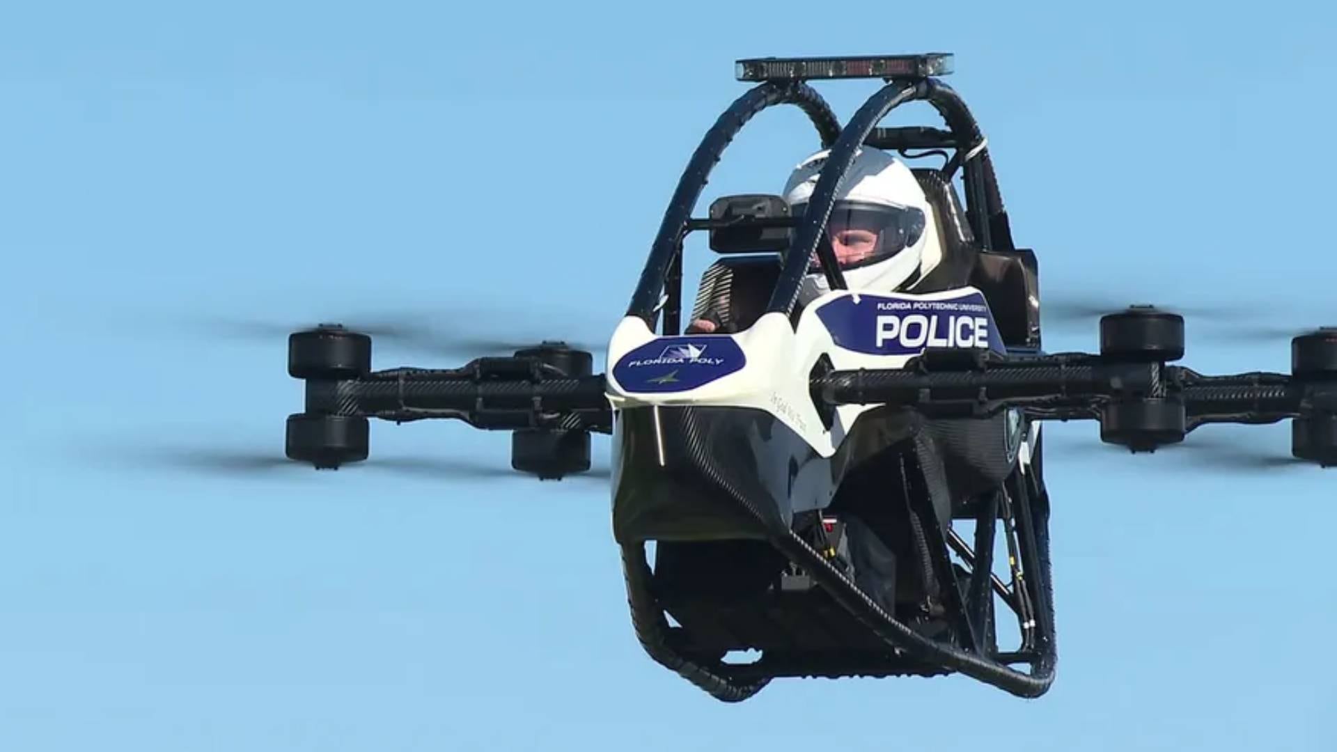 La Policía de Florida Poly presenta “Astro”, el primer vehículo volador policial de Estados Unidos