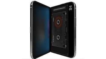Una app convierte el iPhone Duo en un Walkman que se rebobina con un lápiz