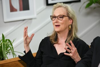 Meryl Streep, durante el diálogo