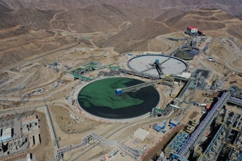 FOTO DE ARCHIVO: Una vista general de la mina de cobre Quellaveco de Anglo American en Perú, obtenida por Reuters el 26 de abril de 2024. Anglo American/vía REUTERS. ESTA IMAGEN HA SIDO SUMINISTRADA POR TERCEROS.