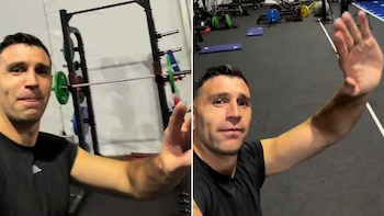 “Dejás el teléfono en el gym y pasa esto”: la broma de Dibu Martínez a Facundo Medina en la concentración de la Selección