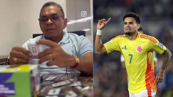 Mane Díaz y su emotiva reacción al pegar la lámina de Luis Díaz en el álbum Panini del Mundial 2026: “Veo al niño que soñaba en grande”