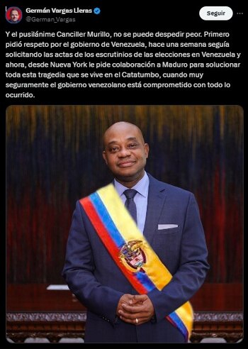 El político no se contuvo