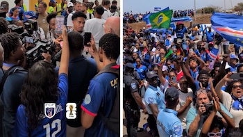 La selección de Cabo Verde llegó a su país tras la histórica participación en el Mundial: el multitudinario recibimiento
