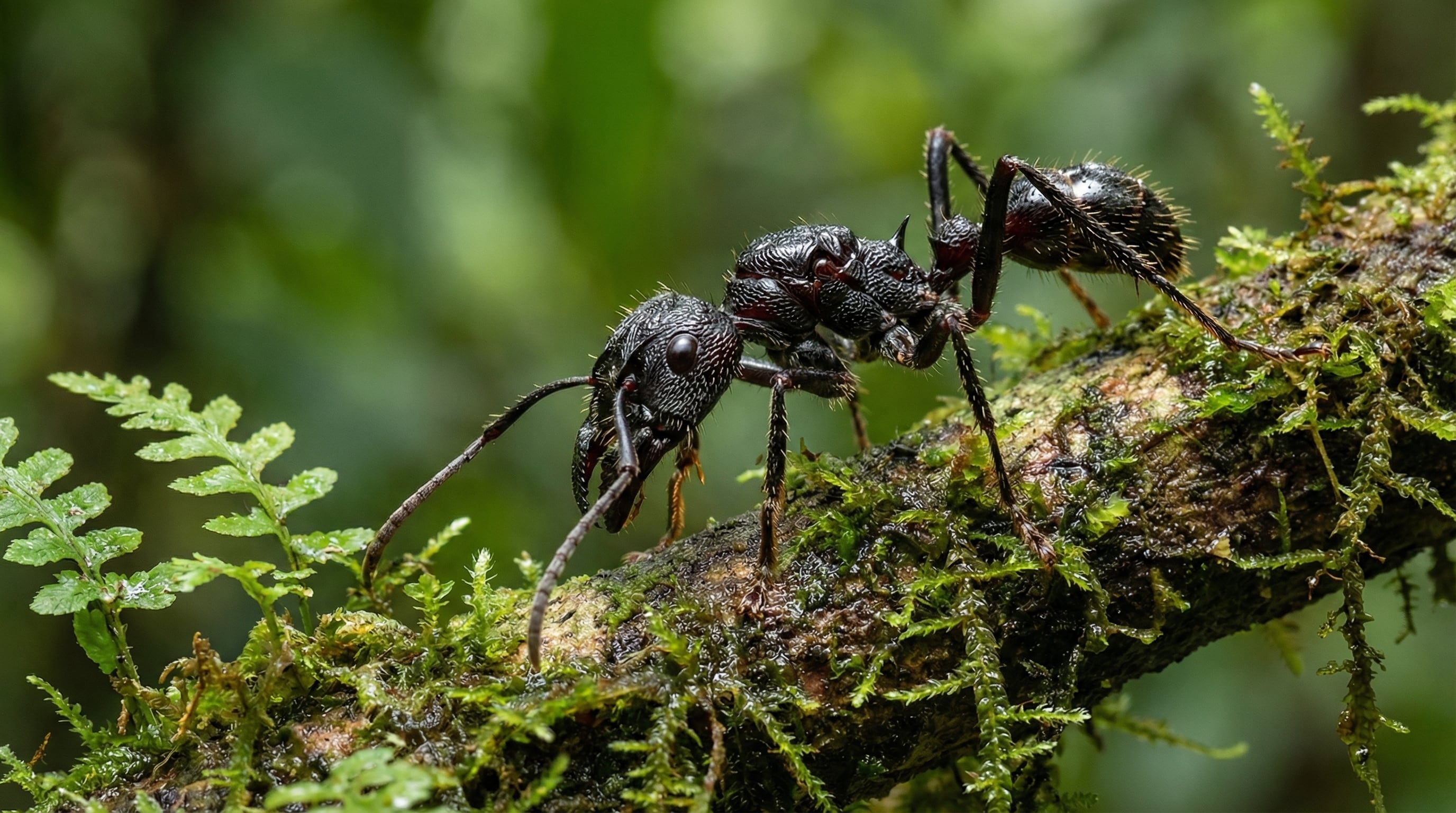 La hormiga bala (Paraponera clavata) destaca en el índice Schmidt por causar un dolor intenso y prolongado, descrito como 'caminar sobre carbones encendidos con un clavo clavado en el talón'.(Imagen Ilustrativa Infobae)