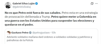Silva aseguró que Petro podría