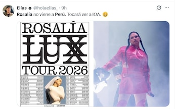 Rosalía excluye a Perú de
