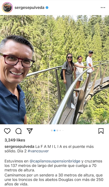 El conductor está de vacaciones familiares. (@sergesepulveda)