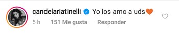 El comentario de Cande Tinelli,