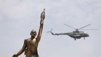 Dina Boluarte en aniversario de