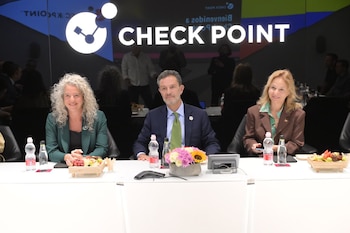 Canciller de Colombia, Omar Bula, sostuvo encuentros con Check Point y otras firmas tecnológicas israelíes - crédito @VivianAisen/X