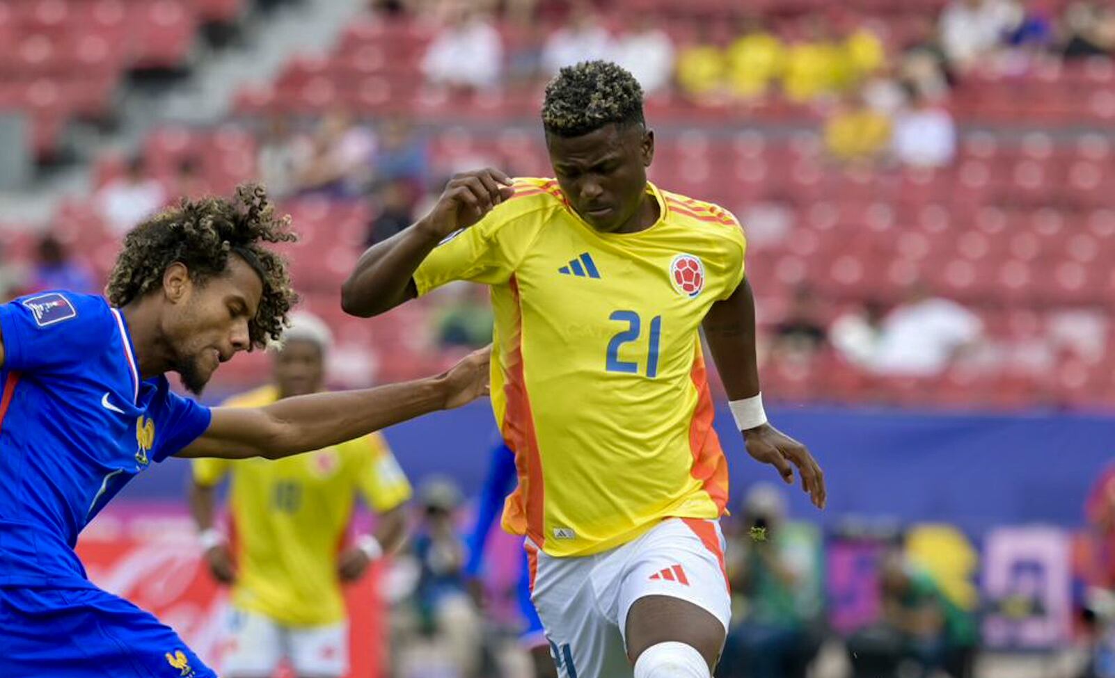 Néiser Villarreal fue una de las figuras de la selección Colombia sub-20 en Chile, con cinco anotaciones en el mismo número de partidos - crédito FCF