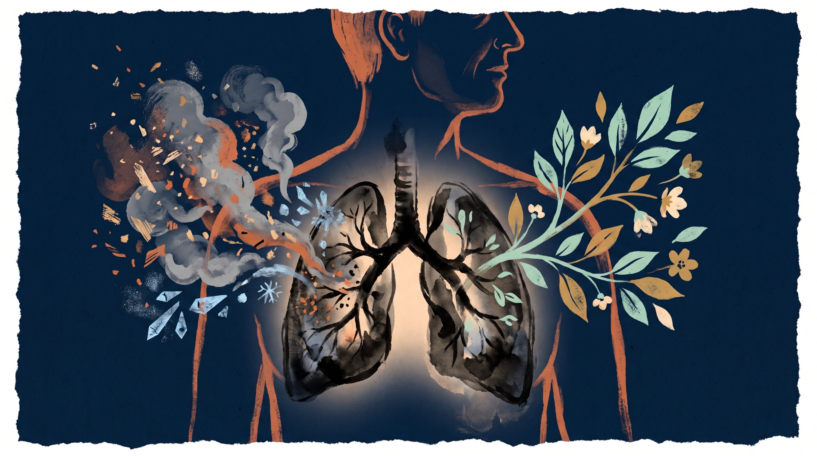 El asma es una enfermedad respiratoria crónica que inflama y estrecha las vías aéreas por donde circula el aire en los pulmones (Imagen Ilustrativa Infobae)