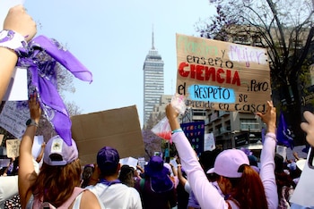Durante la jornada de movilizaciones