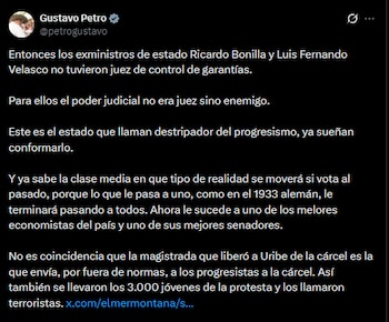 Mensaje del presidente Gustavo Petro