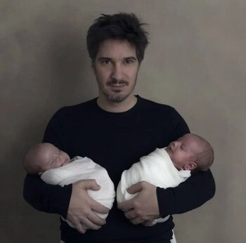 Juan Patricio Laino con sus