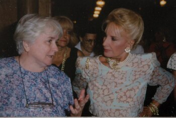 Adela Montes junto a Mirtha