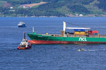 El buque portacontenedores NCL Salten,