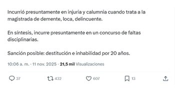 Germán Calderón España opinó sobre el caso Benedetti