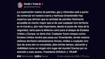 Trump anunció que comenzará una exploración “masiva” de petróleo, gas y minerales en Groenlandia (@realDonalTrump)