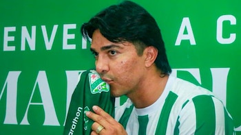 Marcelo Moreno regresó por un semestre a Oriente Petrolero. - Crédito: Difusión