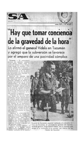 El discurso de Videla que