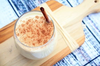 Vaso de leche merengada, una