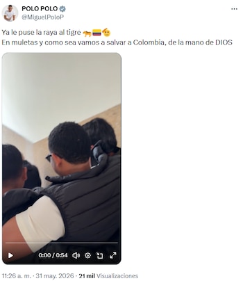 Polo Polo llamó a votar “firme por la patria” y apostó por ganar en primera vuelta - crédito @MiguelPoloP/X