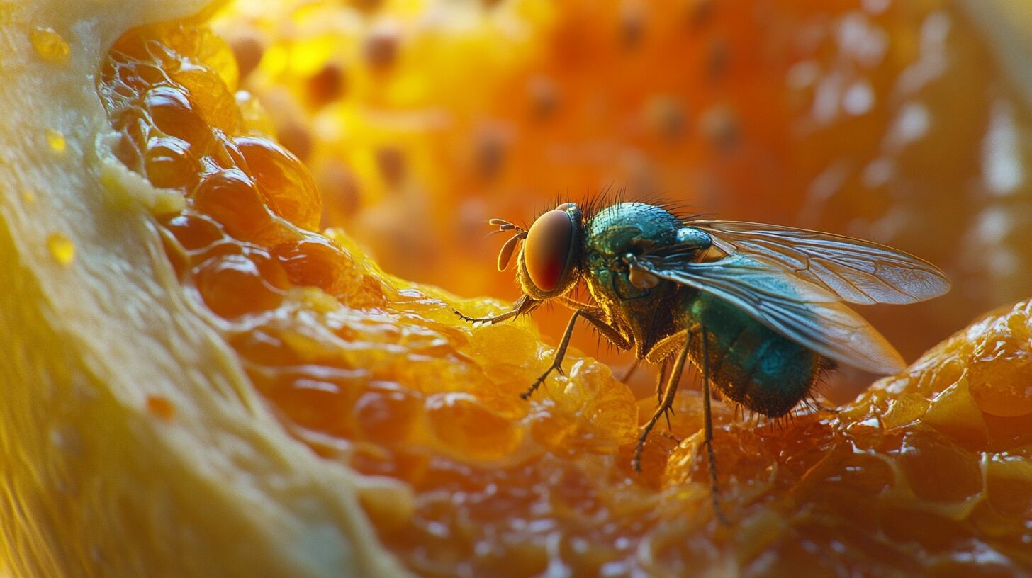 El diseño del sensor se inspiró en el ojo compuesto de la mosca de la fruta, conocido por su amplio campo visual y velocidad para procesar imágenes. (Imagen Ilustrativa Infobae)