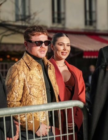 Canelo Álvarez y su esposa