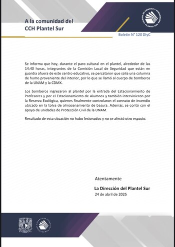 (Captura de pantalla/@cchsur_oficial)